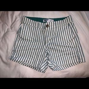 Striped Mint green/white everyday shorts Old Navy